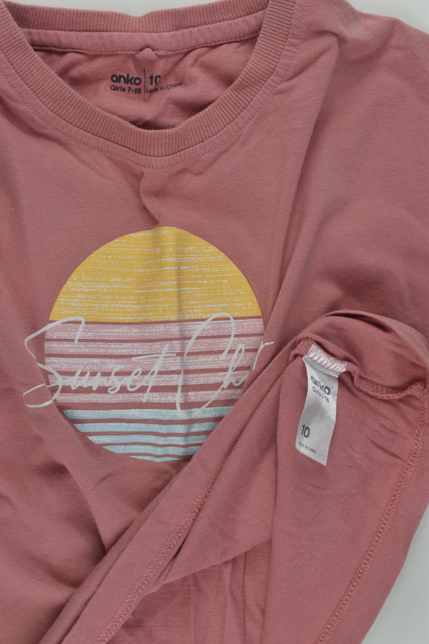 Anko Size 10 'Sunset Chaser' T-shirt