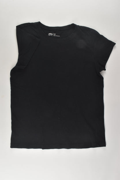 Anko Size 12 Black T-shirt