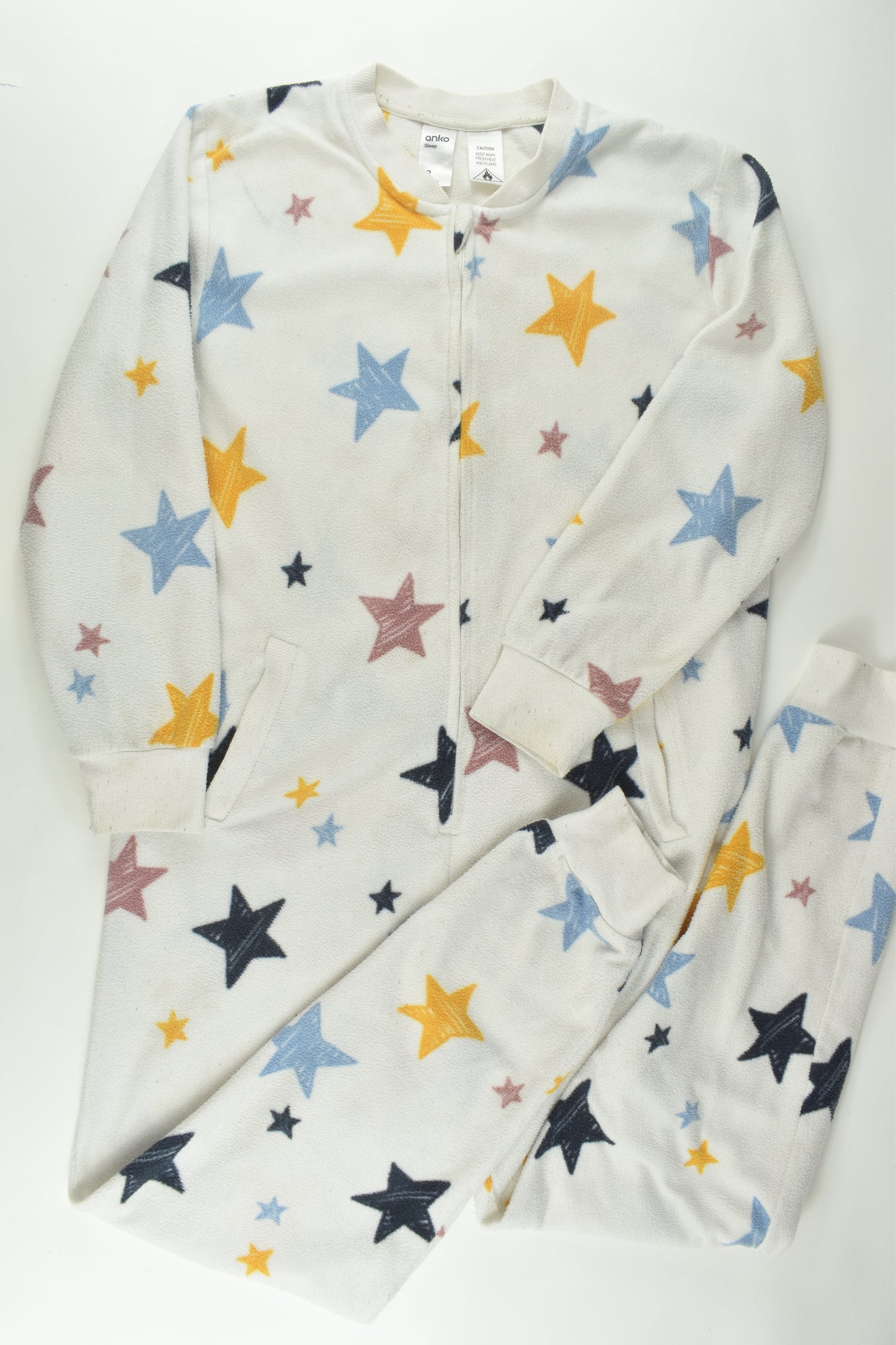 Anko Size 12 Star Fleece Suit