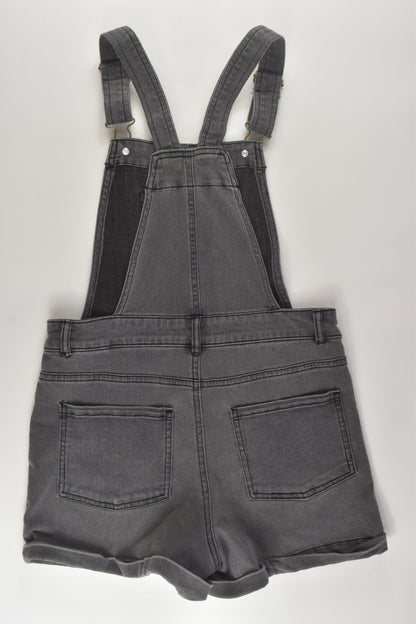 Anko Size 12 Stretchy Short Denim Overalls