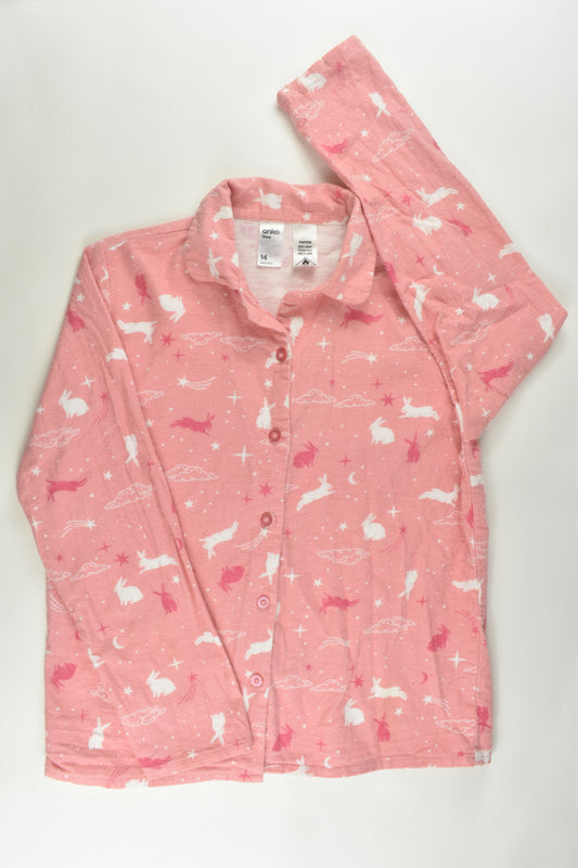 Anko Size 14 Bunny Flannel Shirt