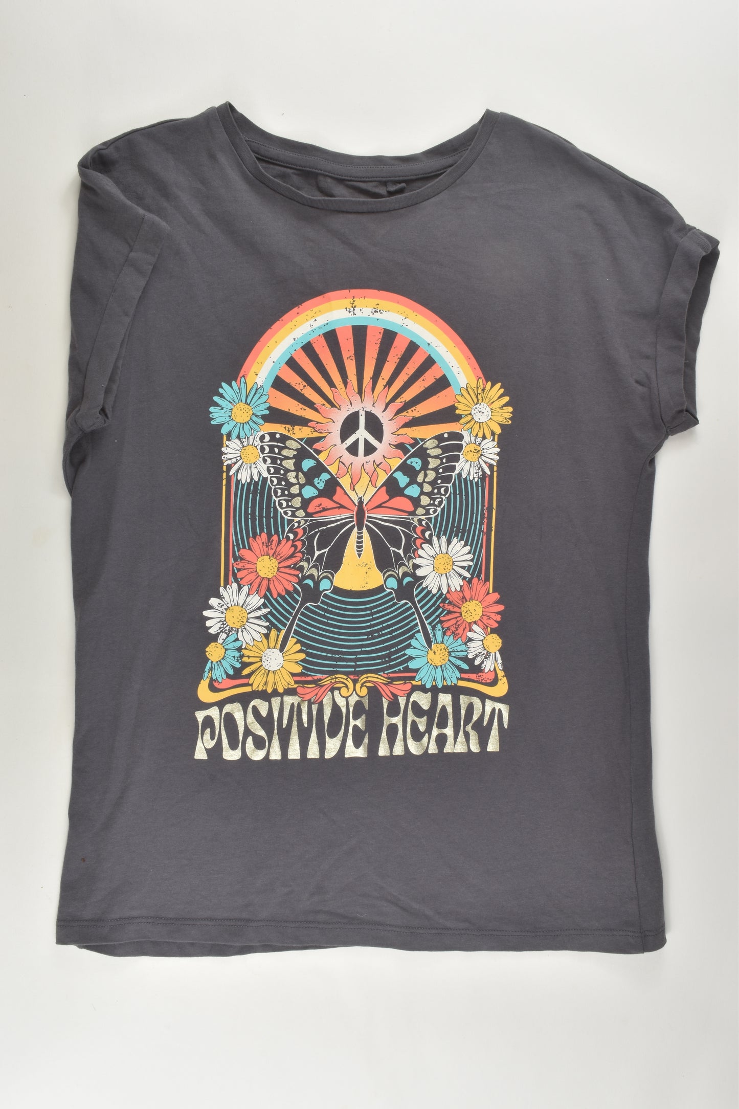 Anko Size 14 'Positive Heart' T-shirt