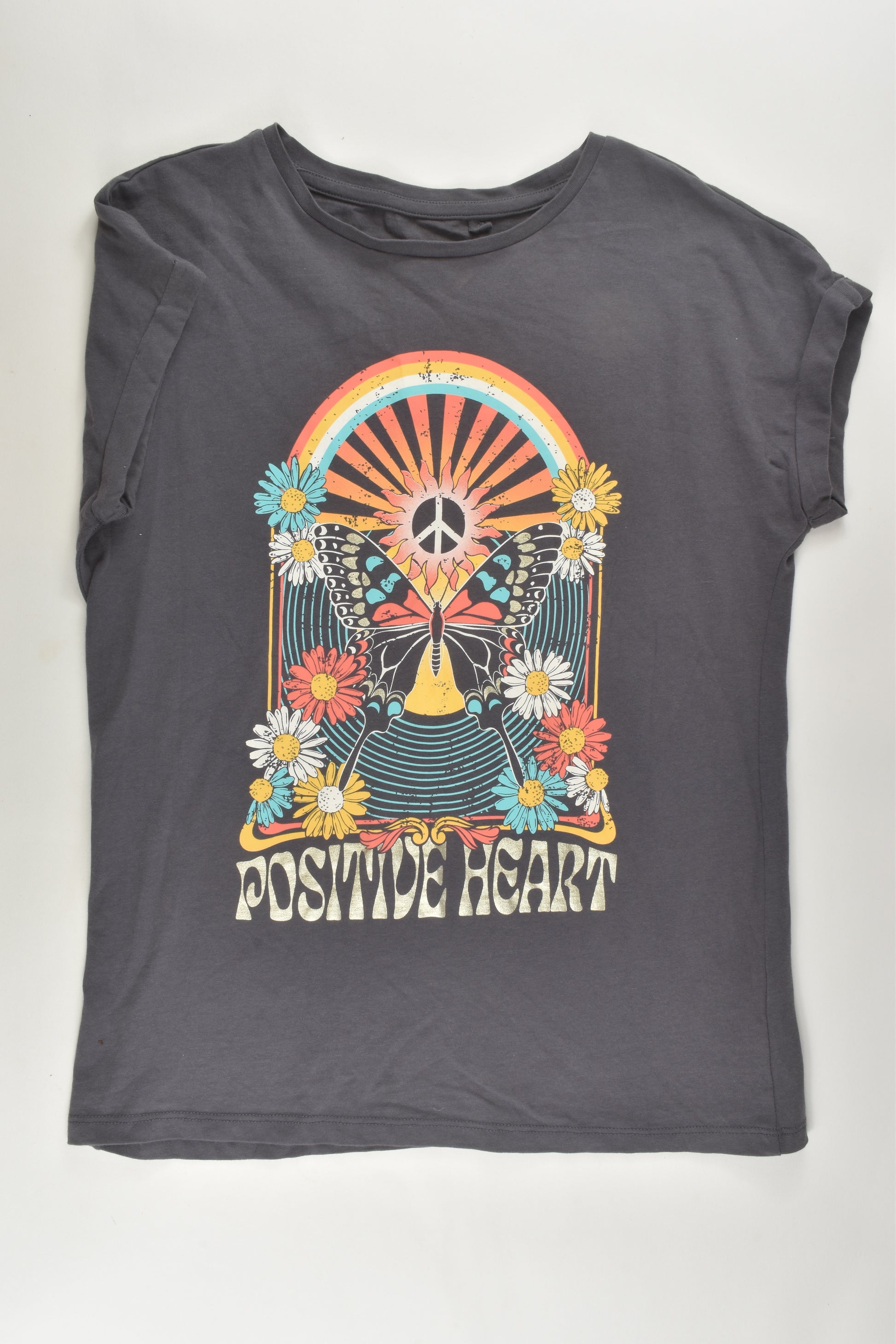 Anko Size 14 'Positive Heart' T-shirt