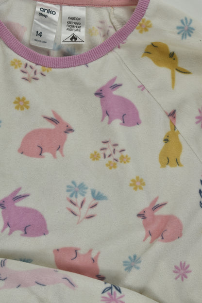 Anko Size 14 Soft Bunny Pyjama Top