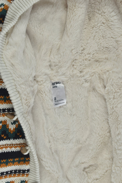 Anko Size 2 Fur Lined Knit Jumper