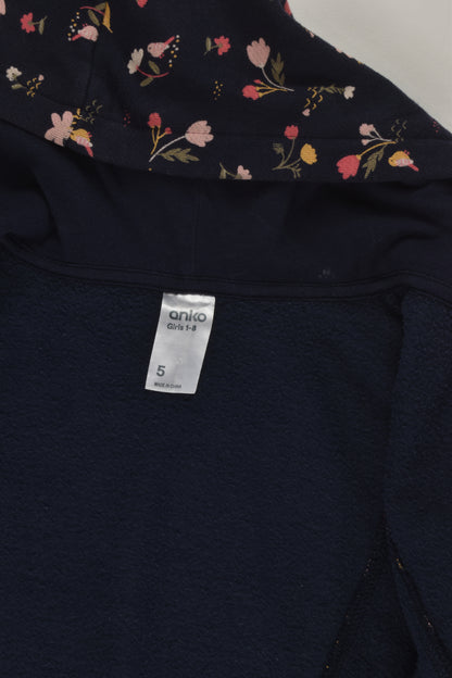 Anko Size 5 Floral Zip Jumper
