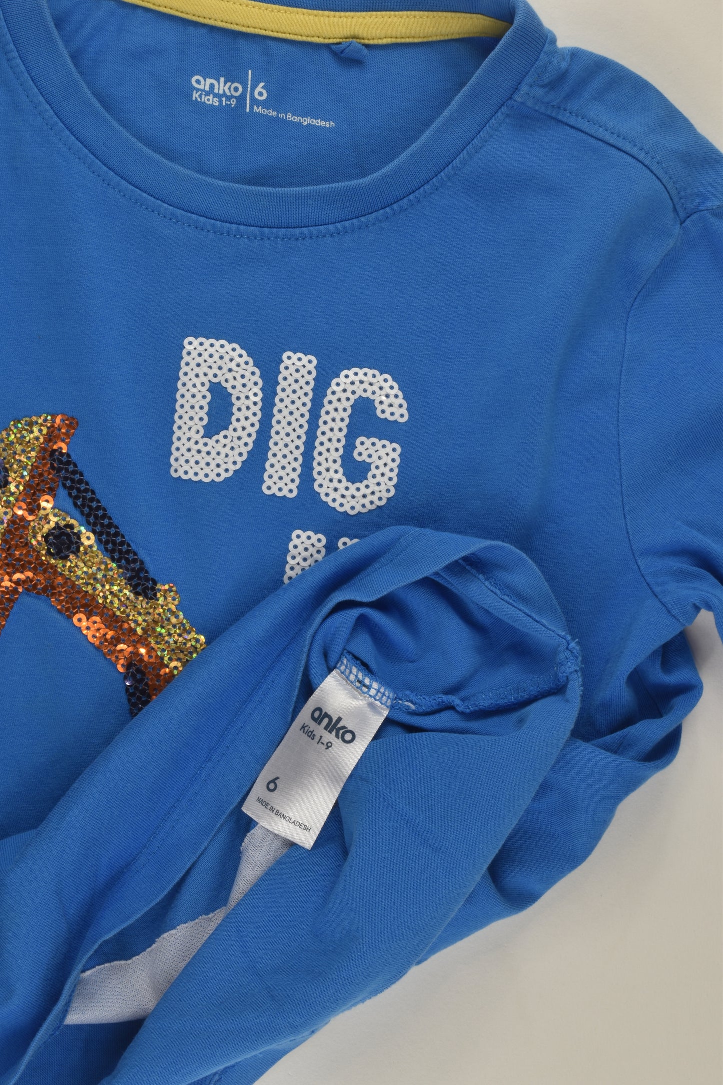 Anko Size 6 Sequins Digger Top