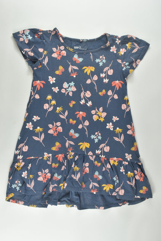 Anko Size 7 Flowers and Butterflies Dress