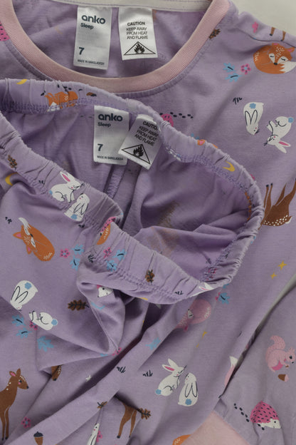Anko Size 7 Forest Animals Pyjamas