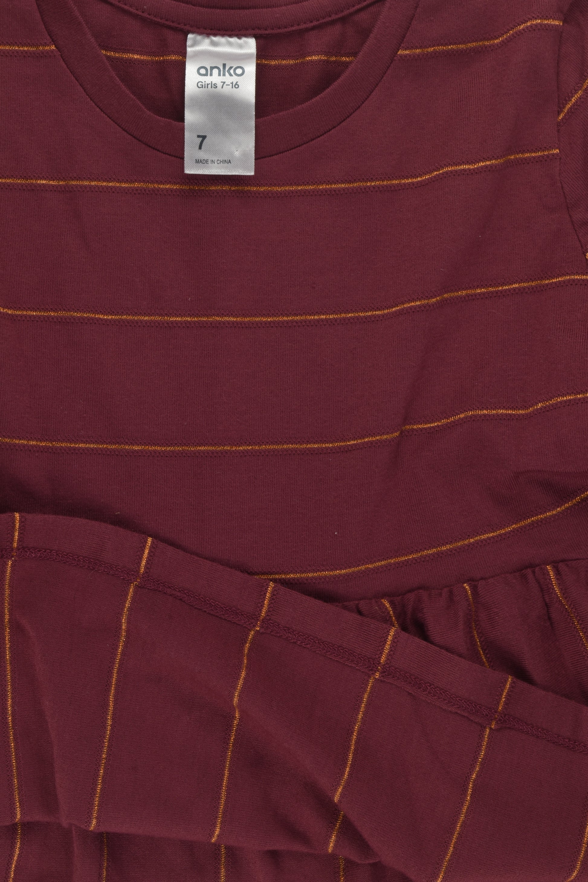 Anko Size 7 Metallic Stripes Top