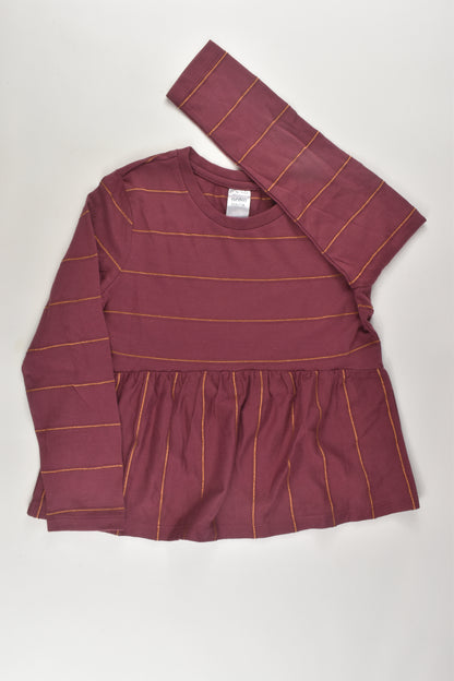 Anko Size 7 Metallic Stripes Top