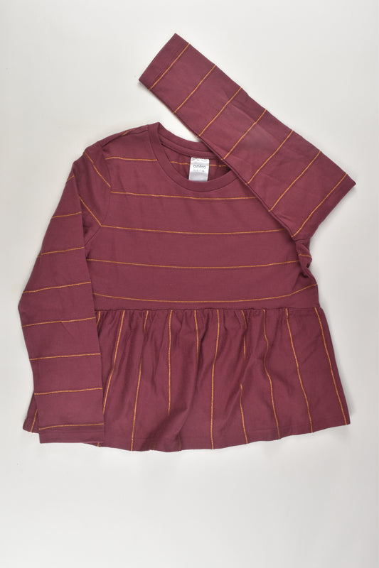 Anko Size 7 Metallic Stripes Top