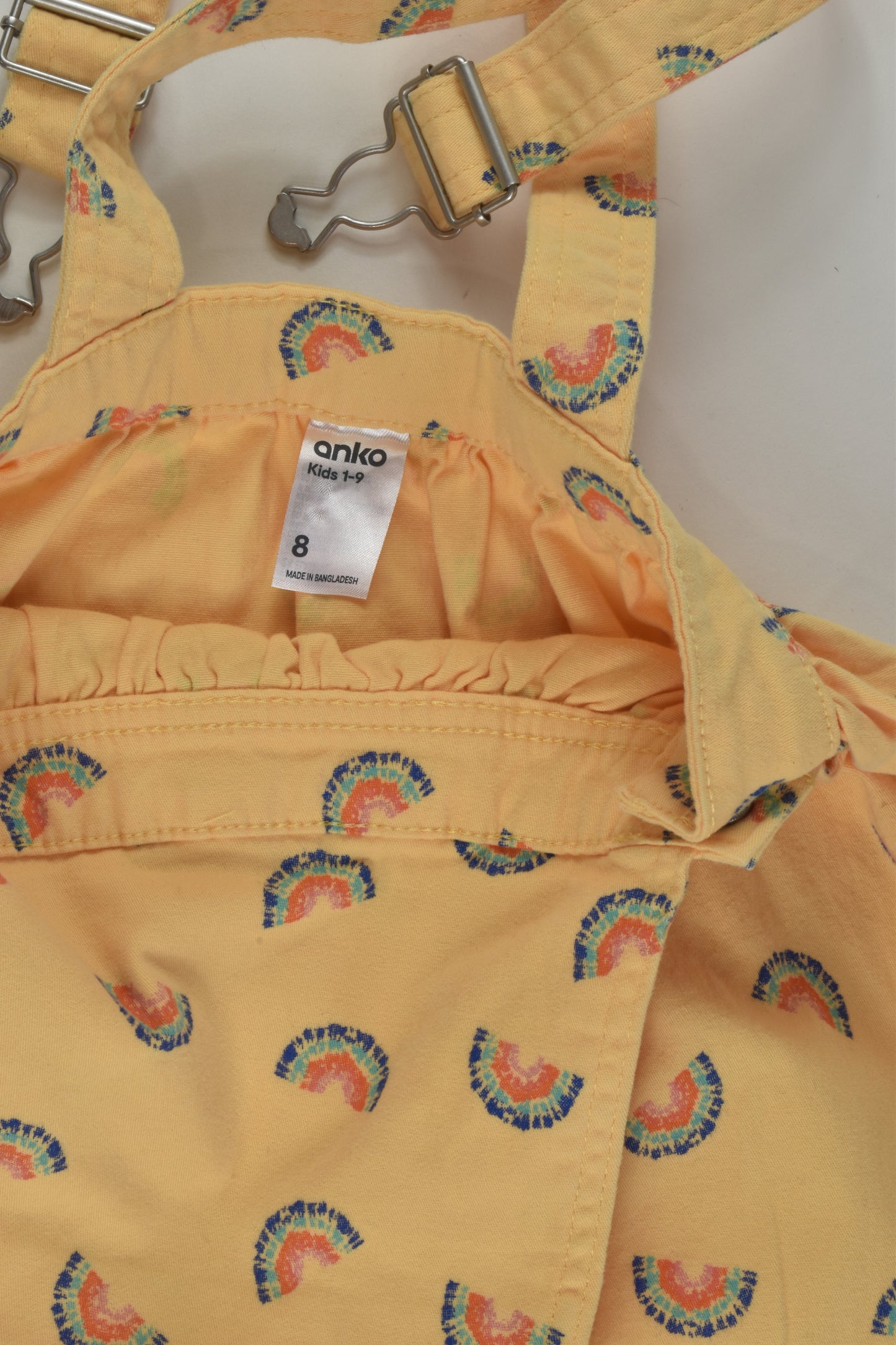 Anko Size 8 Rainbow Pinafore Dress