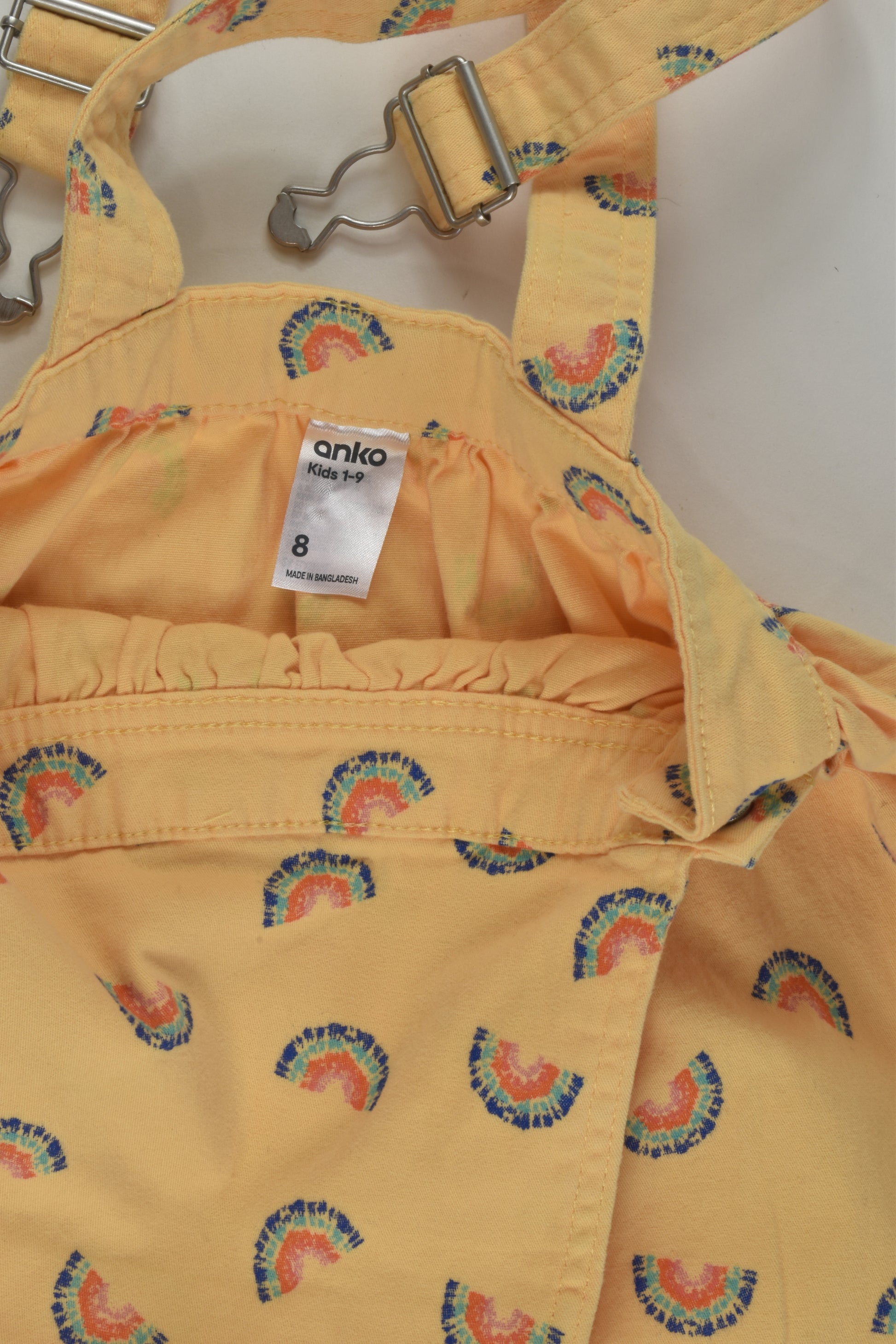 Anko Size 8 Rainbow Pinafore Dress