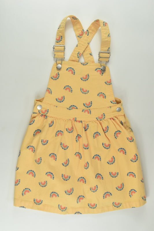 Anko Size 8 Rainbow Pinafore Dress