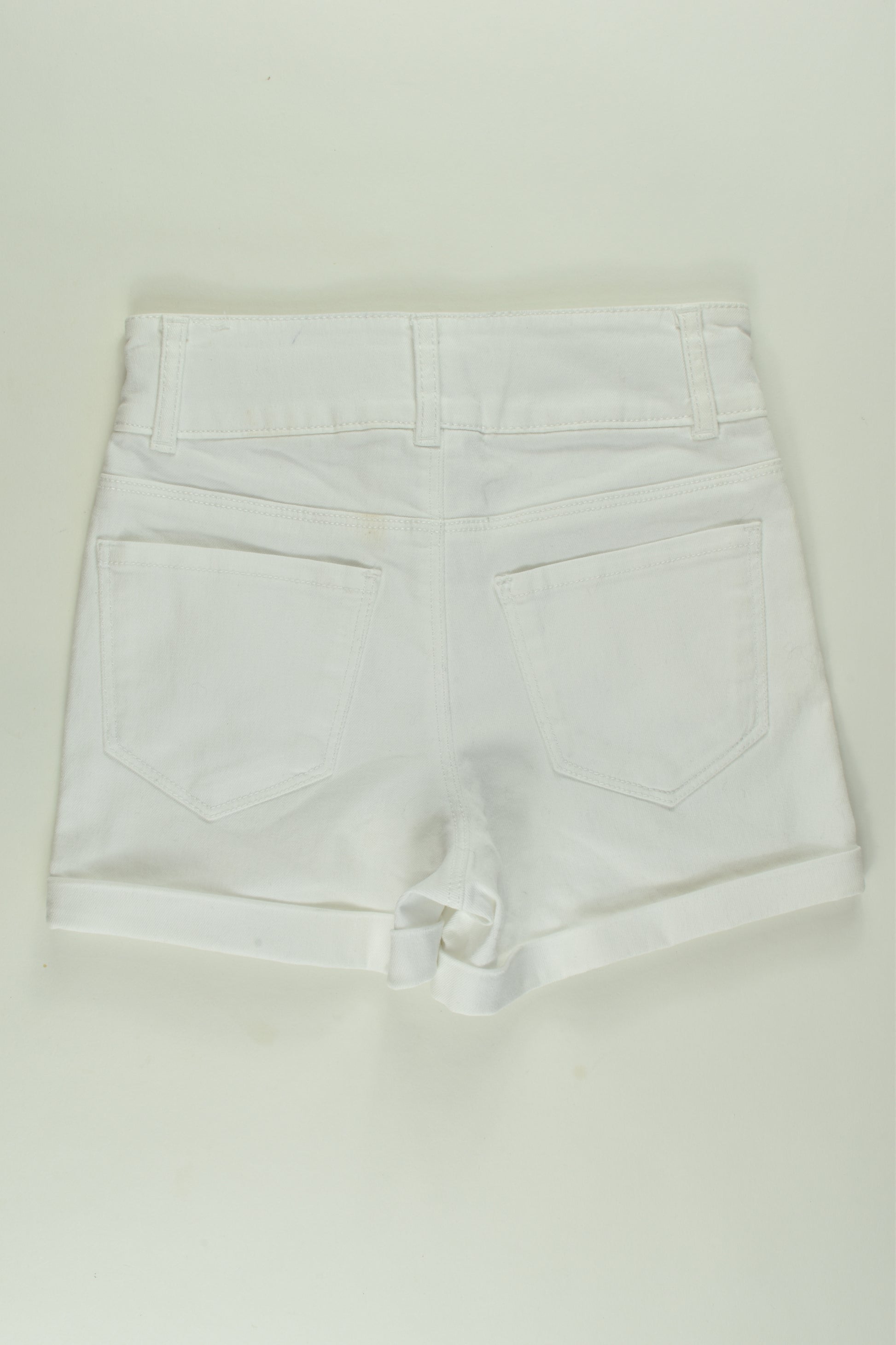 Anko Size 9 White Denim Shorts