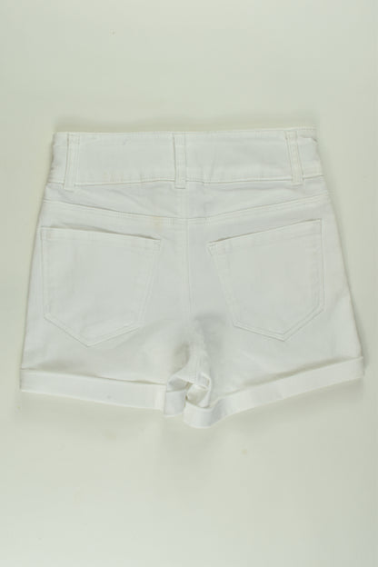 Anko Size 9 White Denim Shorts