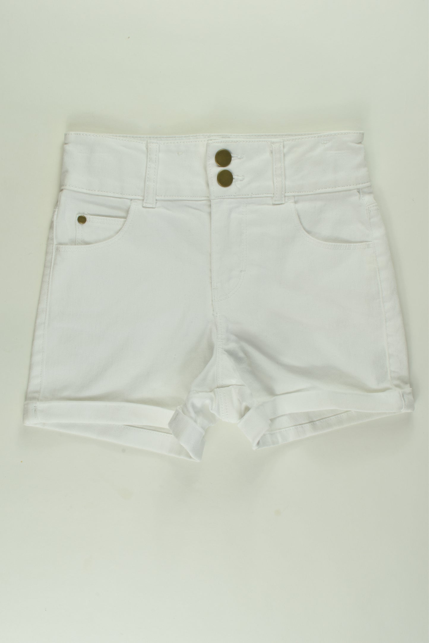 Anko Size 9 White Denim Shorts