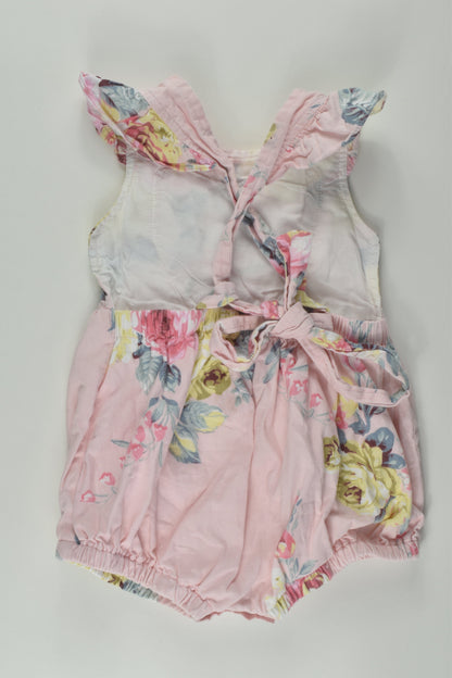Arabella and Rose Size 00 Lined Floral Romper