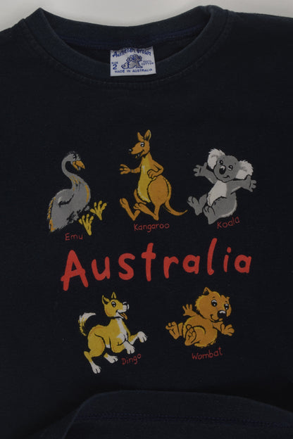 Australian Grown Size 2 Vintage Native Animals T-shirt