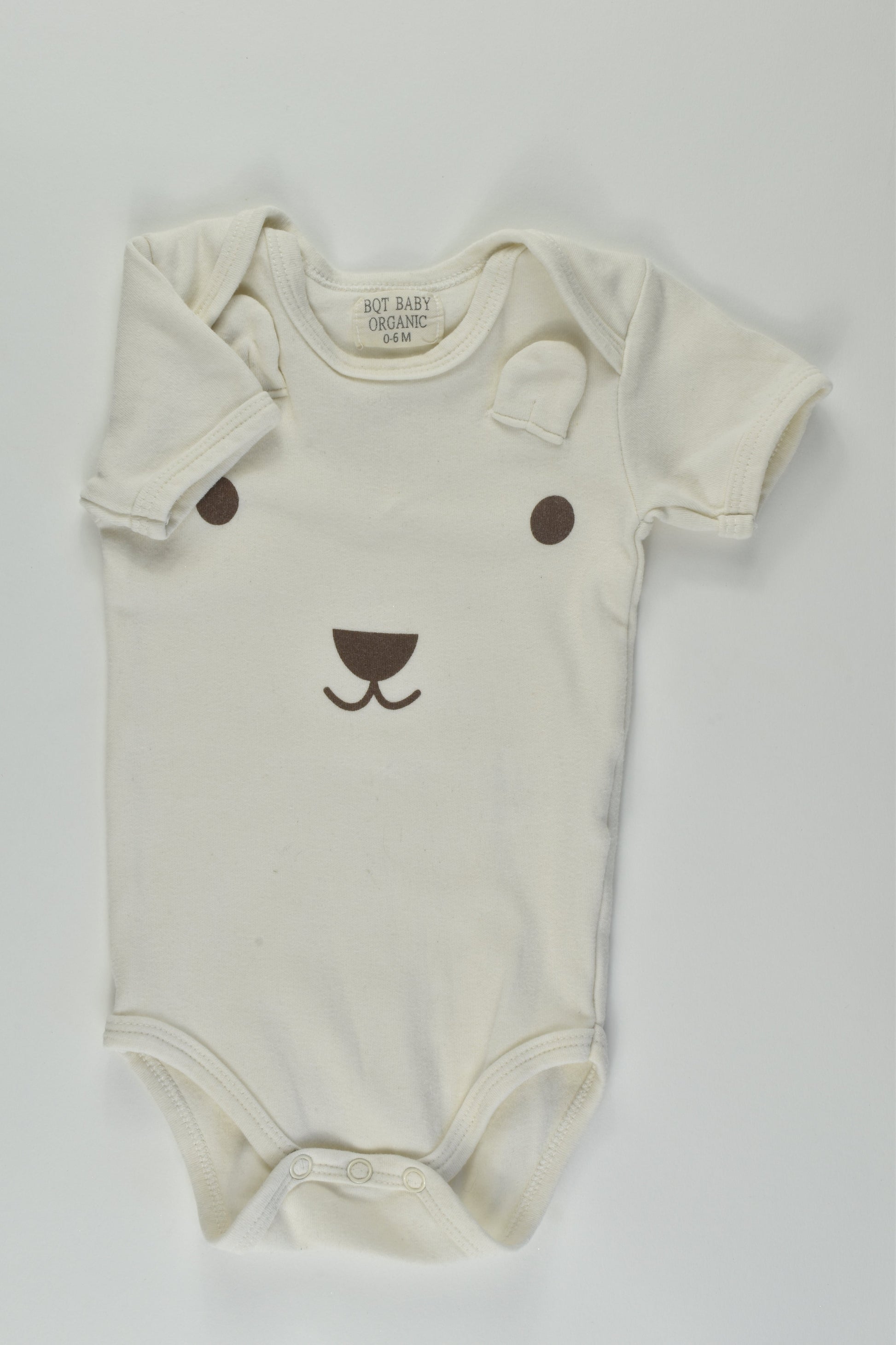 BQT Size 000-00 Organic Bear Bodysuit