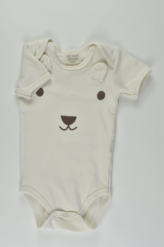 BQT Size 000-00 Organic Bear Bodysuit