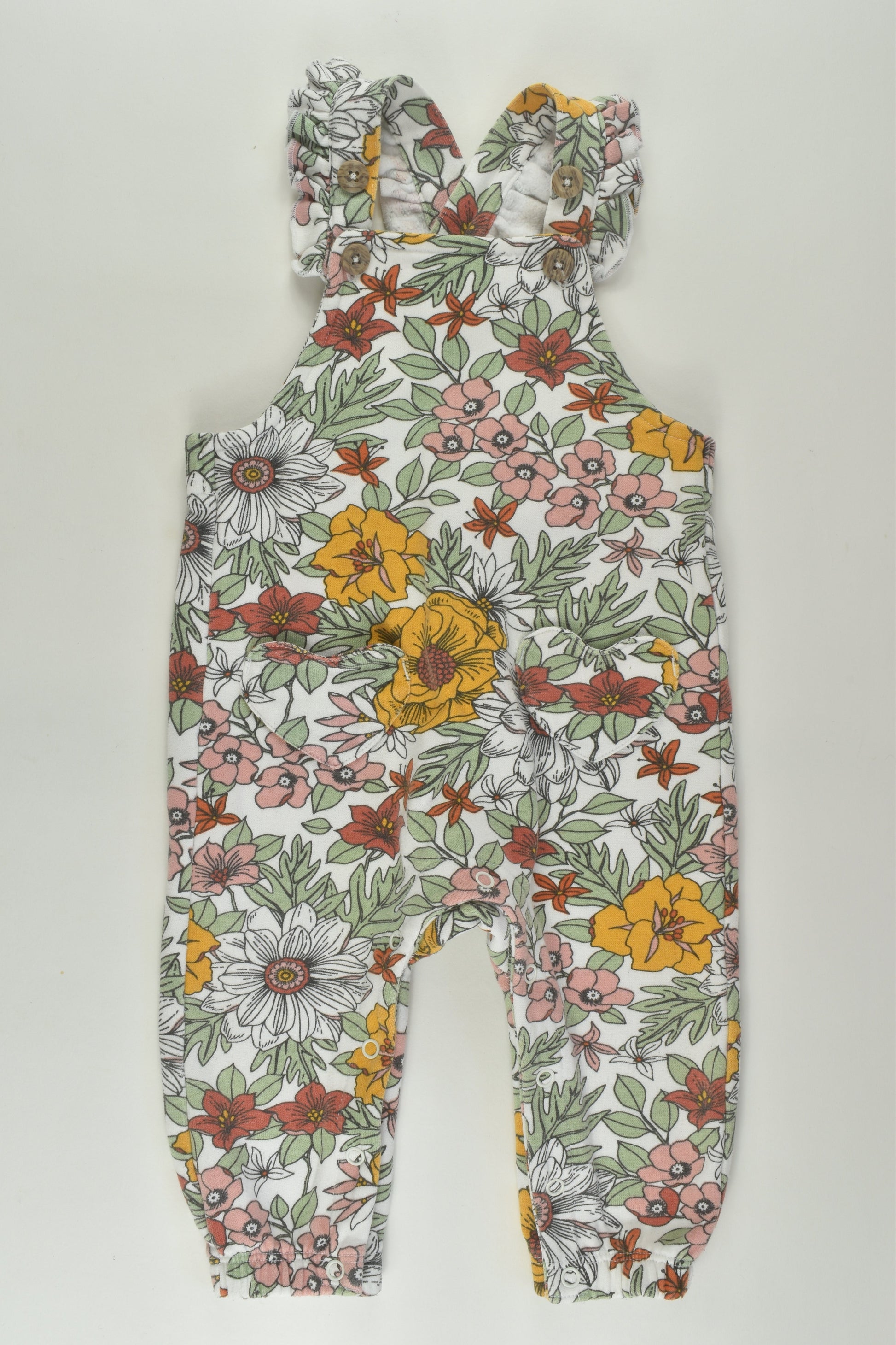 Baby Berry Size 0 Floral Overalls