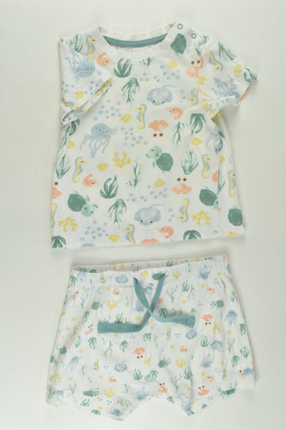 Baby Berry Size 2 Sea Creatures Short Pyjamas