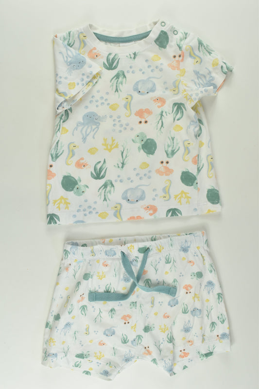 Baby Berry Size 2 Sea Creatures Short Pyjamas