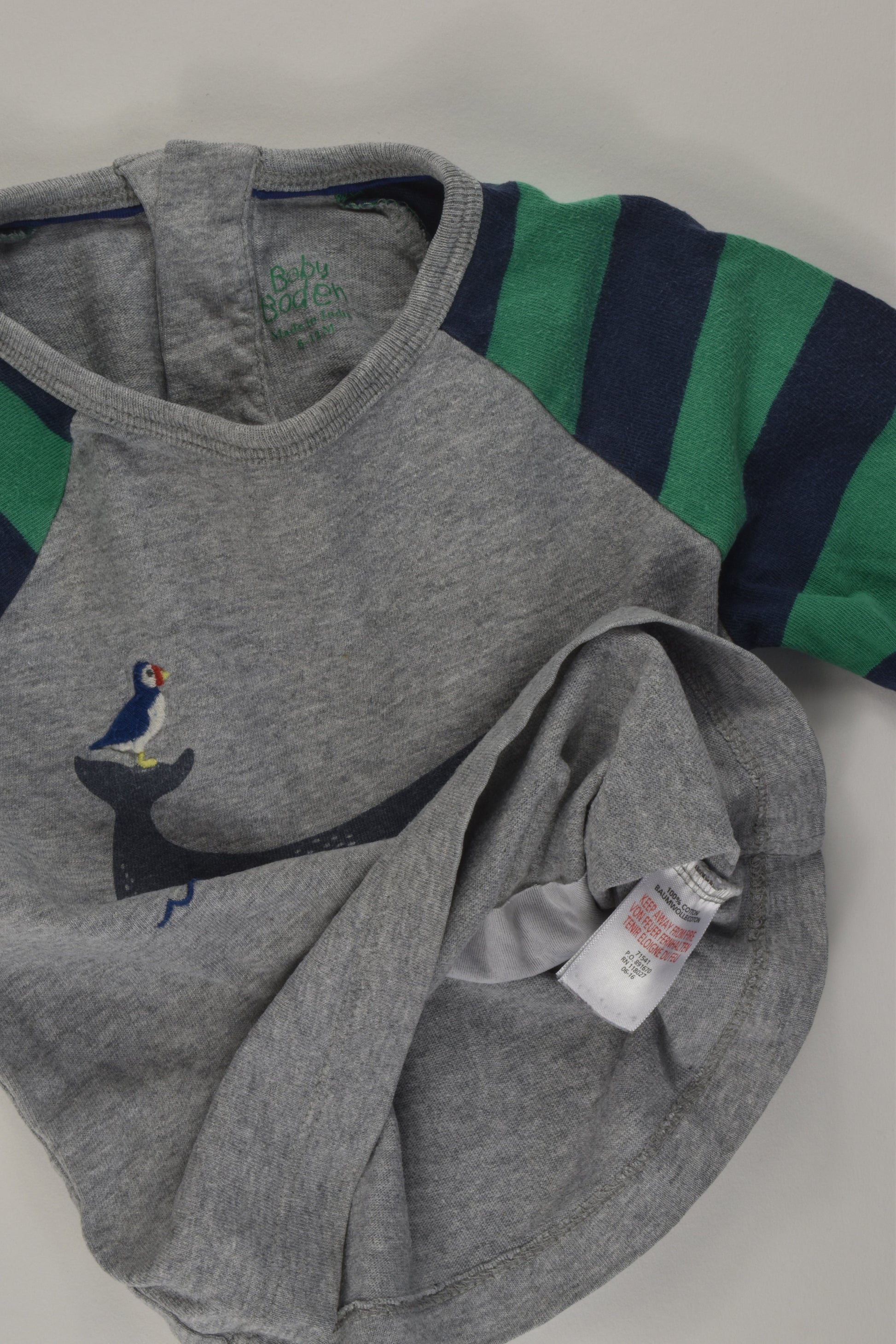 Baby Boden Size 0 Whale Top