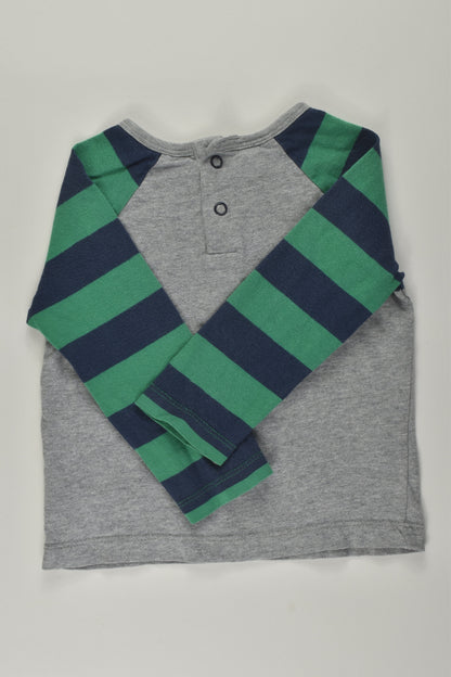 Baby Boden Size 0 Whale Top