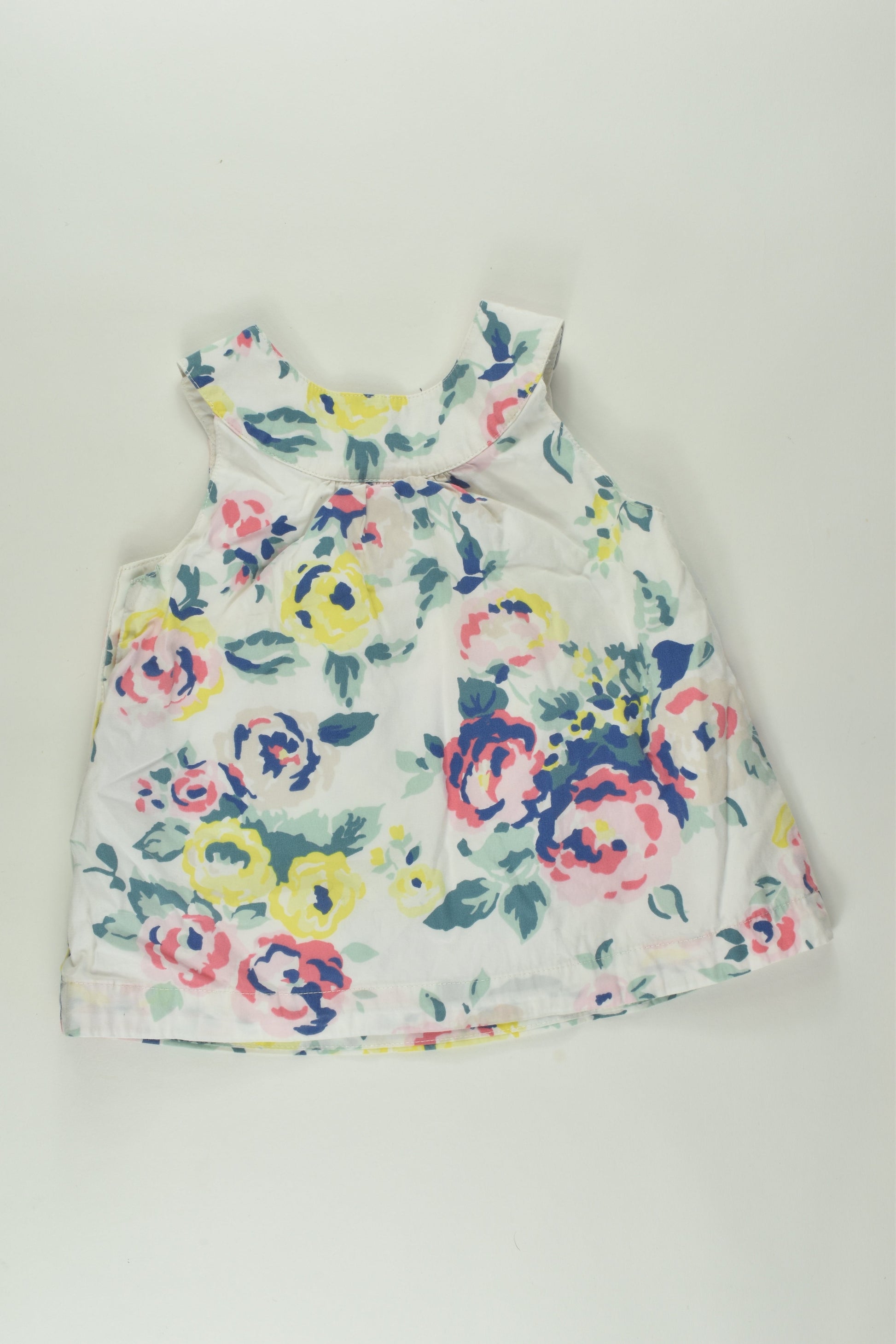 Baby Boden Size 1 Bunny and Flowers Dress