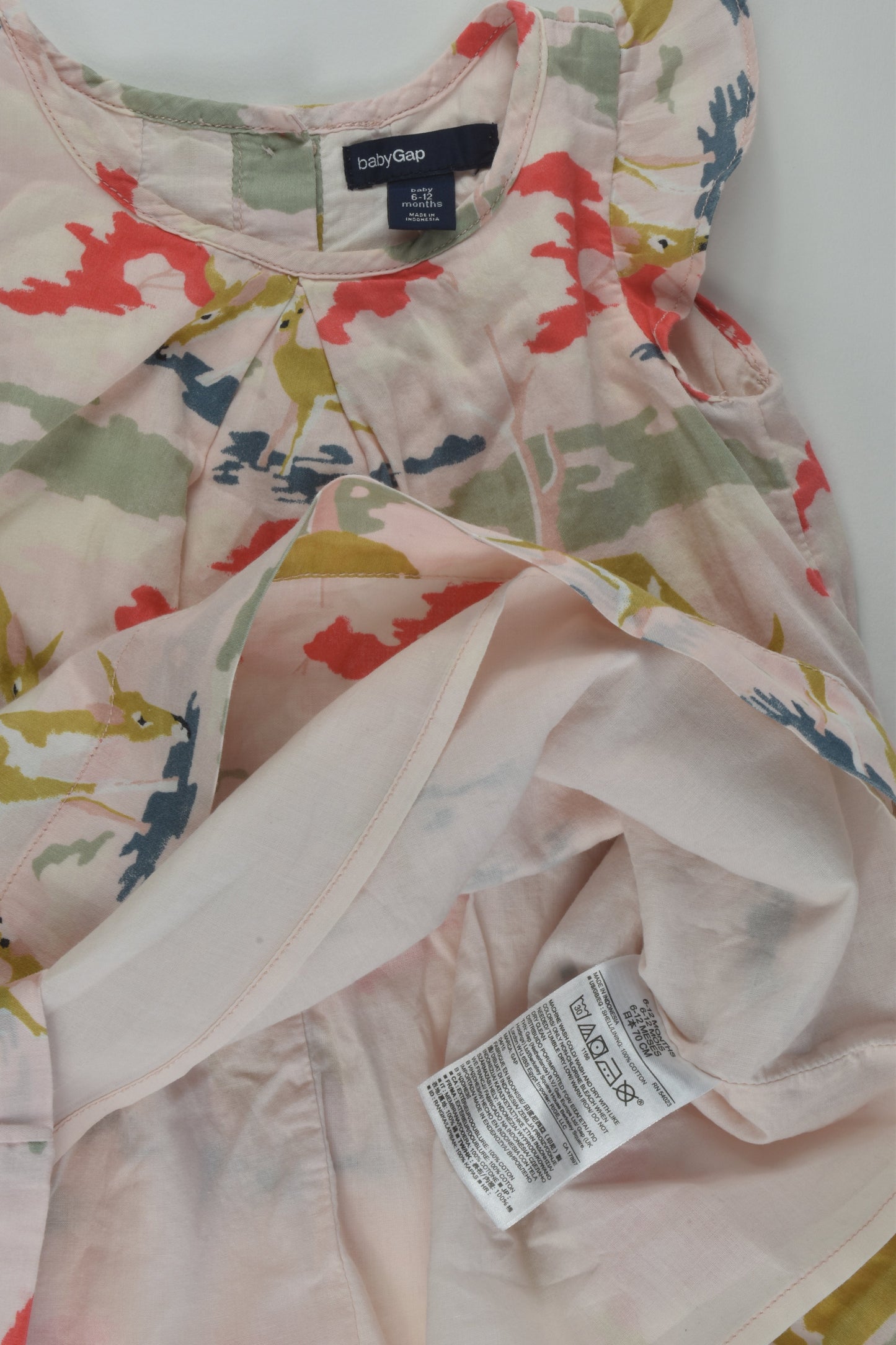 Baby Gap Size 0 Lined Deer Dress