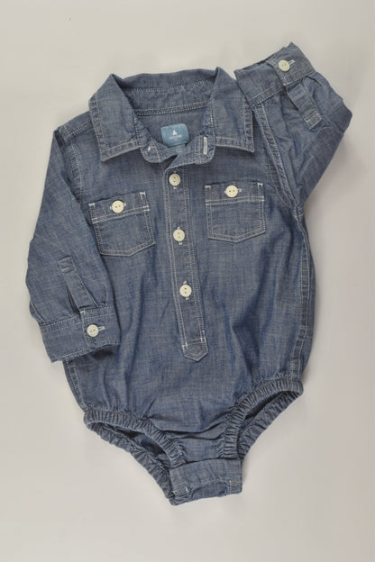 Baby Gap Size 00 Denim Romper