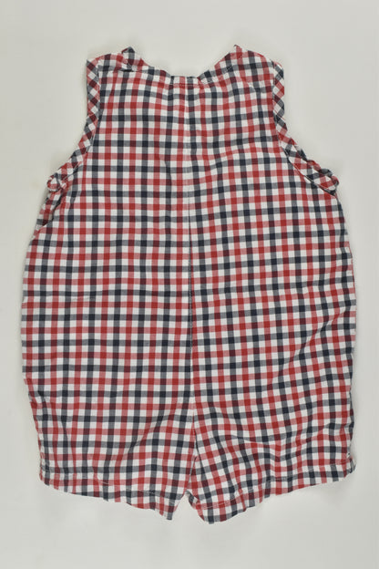 Baby Gap Size 000 Checked Short Romper