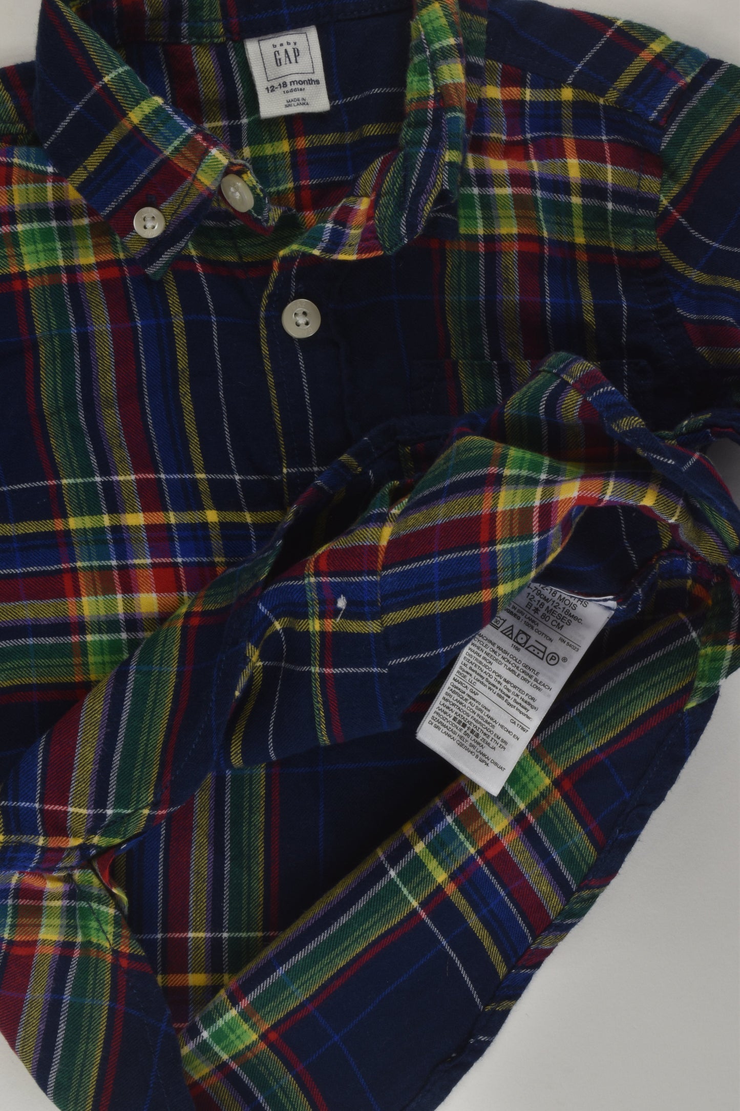 Baby Gap Size 1 Checked Shirt