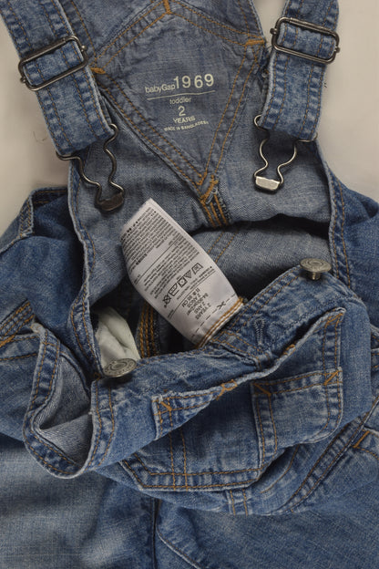 Baby Gap Size 2 Denim Overalls