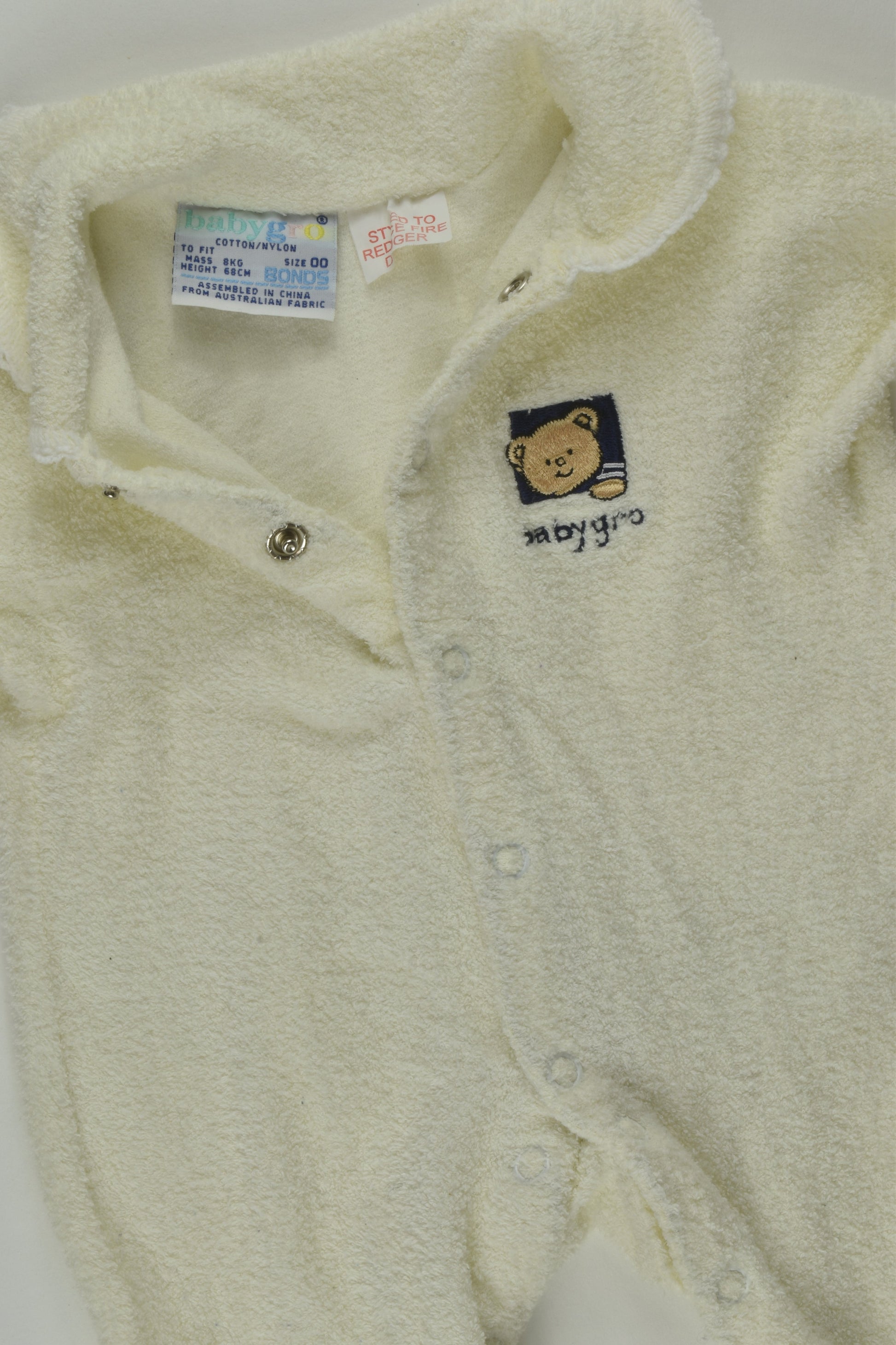 BabyGro by Bonds Size 00 Terry Romper