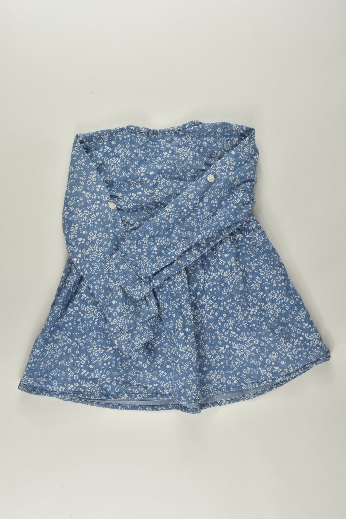 Bardot Junior Size 2 Lightweight Denim Blouse/Tunic