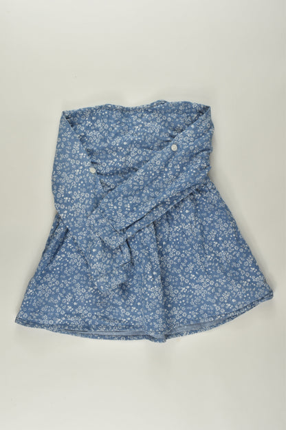 Bardot Junior Size 2 Lightweight Denim Blouse/Tunic