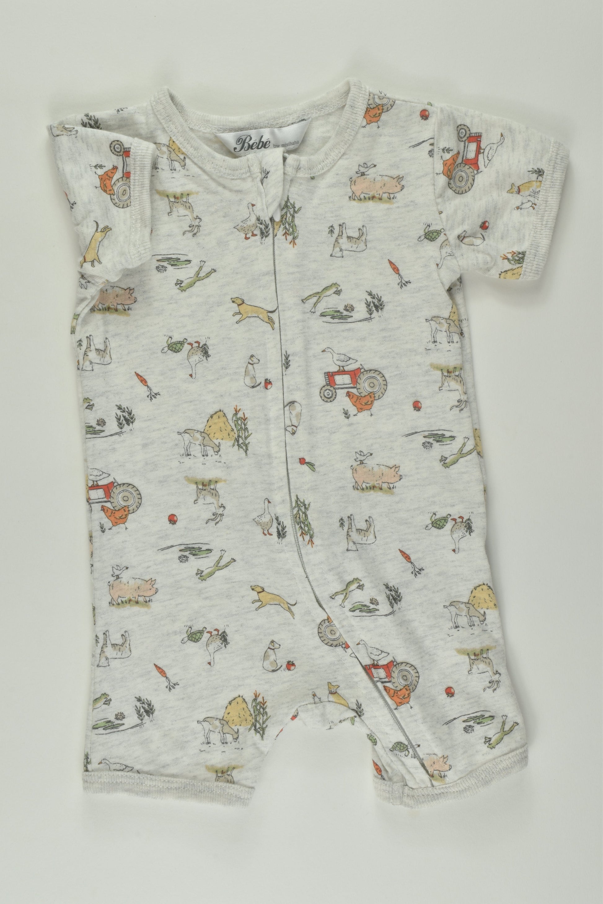 Bébé by Minihaha Size 000 Farm Short Romper