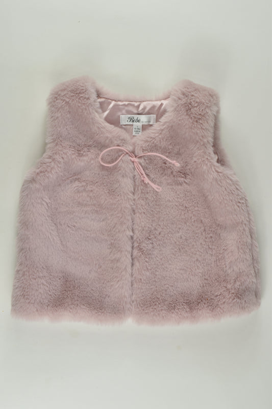 Bébé by Minihaha Size 1 Fur Vest