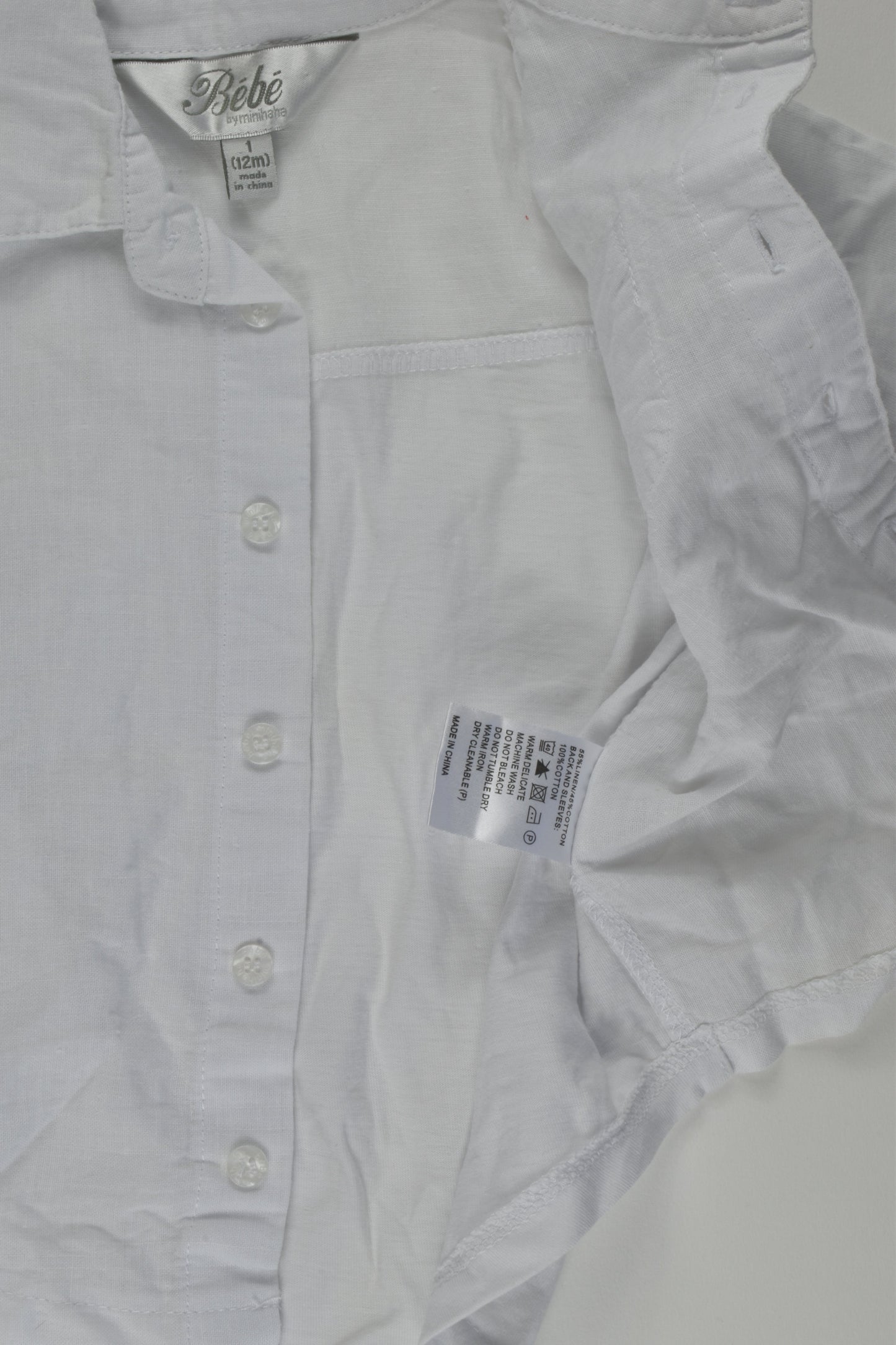 Bébé by Minihaha Size 1 Linen Blend Shirt
