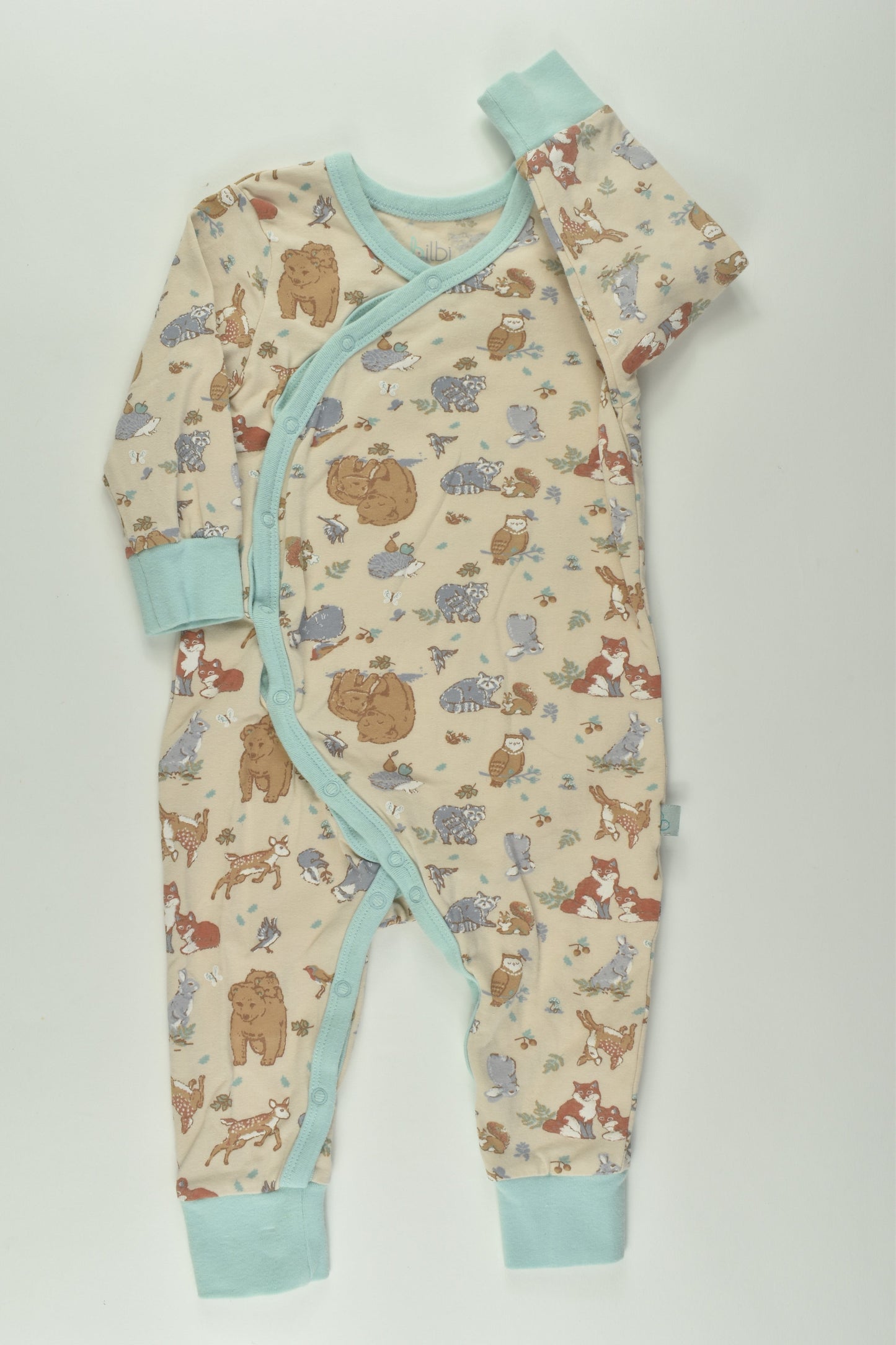 Bilbi Size 00 Forest Animals Romper