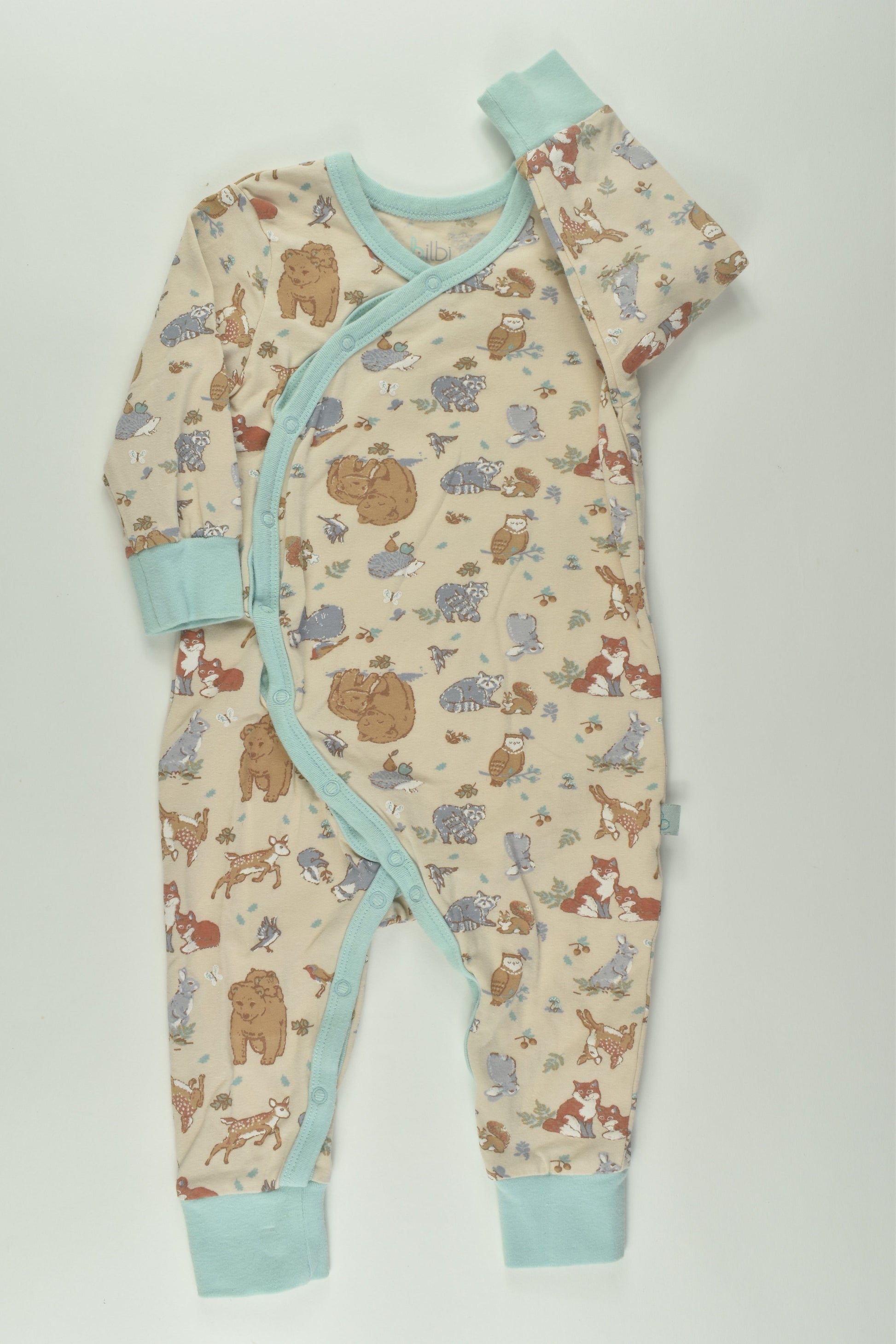 Bilbi Size 00 Forest Animals Romper