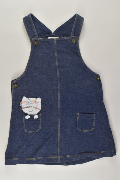 Bluezoo by Debenhams Size 2 Cat Pinafore Dress