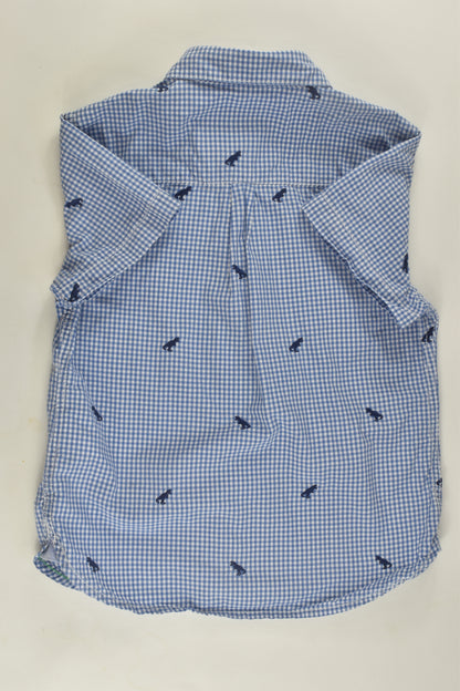 Boden Size 4-5 Dinosaur Button-up Shirt