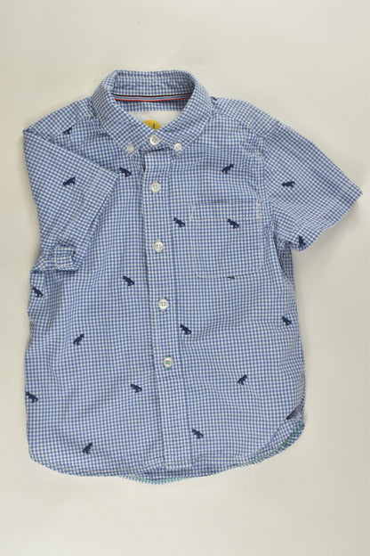Boden Size 4-5 Dinosaur Button-up Shirt