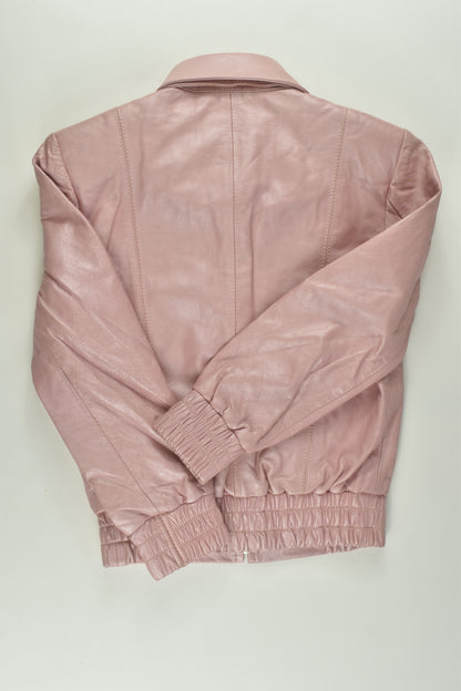 Bombastic Size 4 Leather Jacket with Removable Collar