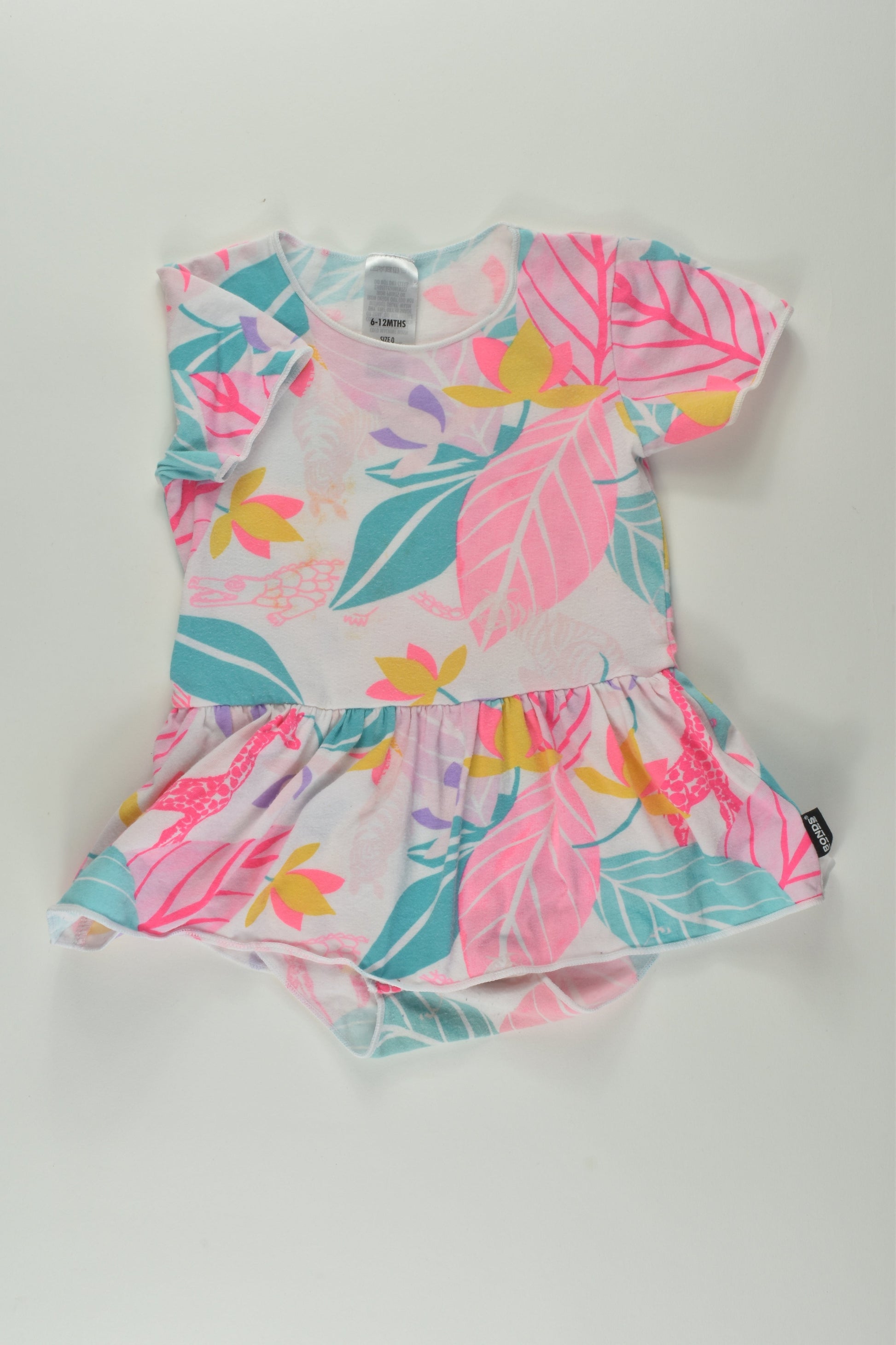 Bonds Size 0 Floral Bodysuit